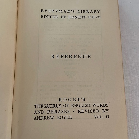 1924 RogetThesaurus antique book - Picture 4 of 7